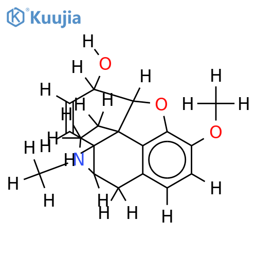 4,5-epoxy-3-methoxy-17-methyl-[9,16-14C]morphin-7-en-6-ol structure