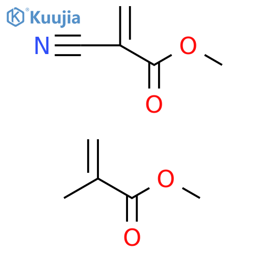 2-Propenoicacid,2-cyano-,methylester,polymerwithmethyl2-methyl-2-propenoate structure