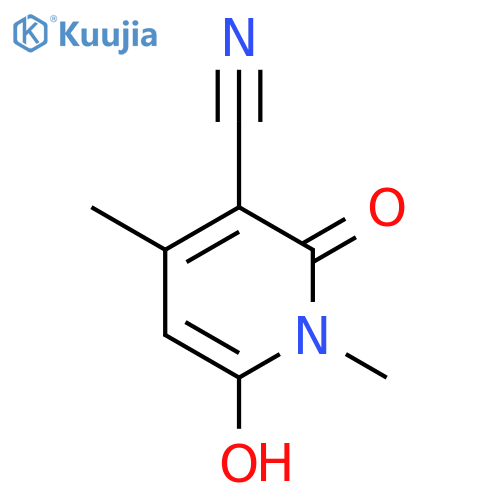 6-Hydroxy-1,4-dimethyl-2-oxo-1,2-dihydropyridine-3-carbonitrile structure