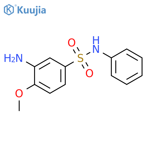 3-Amino-4-methoxy-N-phenylbenzene-1-sulfonamide structure