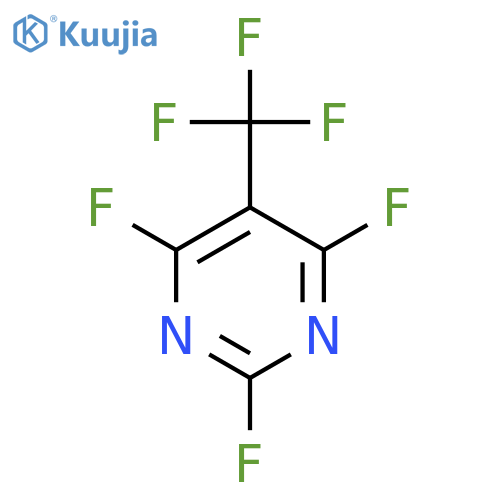 Pyrimidine, 2,4,6-trifluoro-5-(trifluoromethyl)- structure