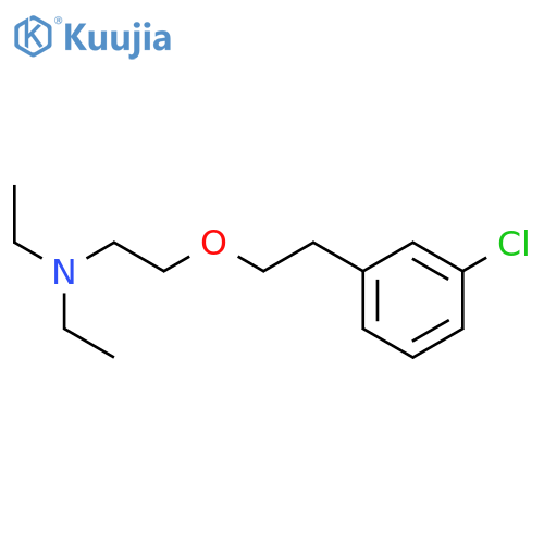 Ethanamine,2-[2-(3-chlorophenyl)ethoxy]-N,N-diethyl- structure