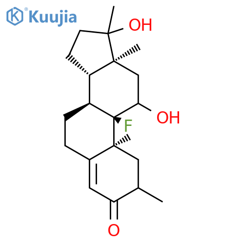 Androst-4-en-3-one,9-fluoro-11b,17b-dihydroxy-2,17-dimethyl- (6CI,8CI) structure
