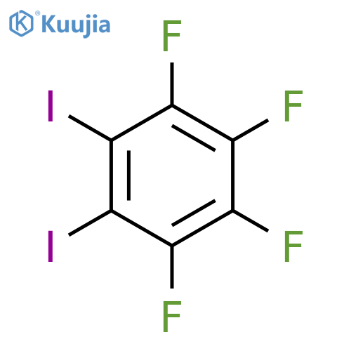 1,2,3,4-Tetrafluoro-5,6-diiodobenzene structure