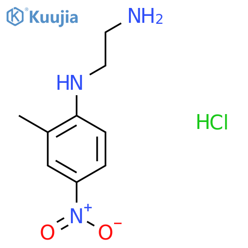N-(2-Methyl-4-nitrophenyl)ethane-1,2-diamine hydrochloride structure