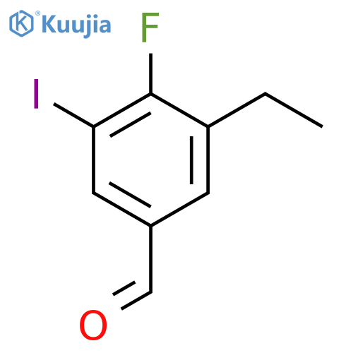 3-Ethyl-4-fluoro-5-iodobenzaldehyde structure