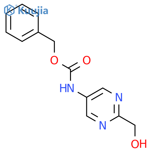 benzyl N-[2-(hydroxymethyl)pyrimidin-5-yl]carbamate structure