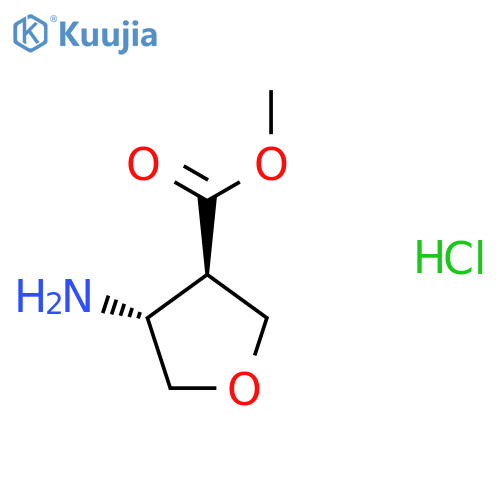 Methyl trans-4-aminotetrahydrofuran-3-carboxylate hydrochloride structure