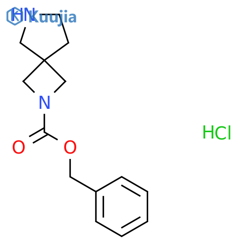 Benzyl 2,7-diazaspiro[3.4]octane-2-carboxylate hydrochloride structure