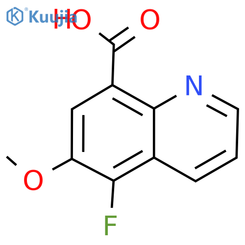 5-Fluoro-6-methoxyquinoline-8-carboxylic acid structure