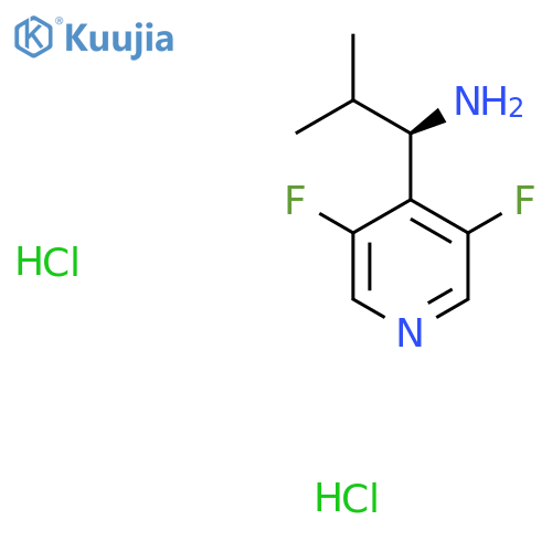 (R)-1-(3,5-difluoropyridin-4-yl)-2-methylpropan-1-amine dihydrochloride structure