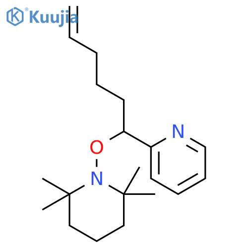 Pyridine, 2-[1-[(2,2,6,6-tetramethyl-1-piperidinyl)oxy]-5-hexenyl]- structure