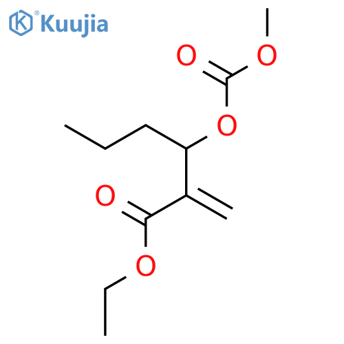 Hexanoic acid, 3-[(methoxycarbonyl)oxy]-2-methylene-, ethyl ester structure