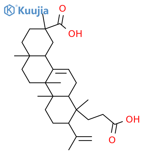 3,4-Seco-4(23),12-oleanadiene-3,29-dioic acid structure