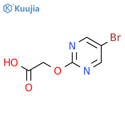2-(5-bromopyrimidin-2-yl)oxyacetic acid structure