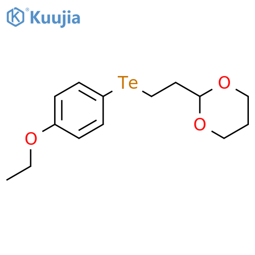 1,3-Dioxane, 2-[2-[(4-ethoxyphenyl)telluro]ethyl]- structure