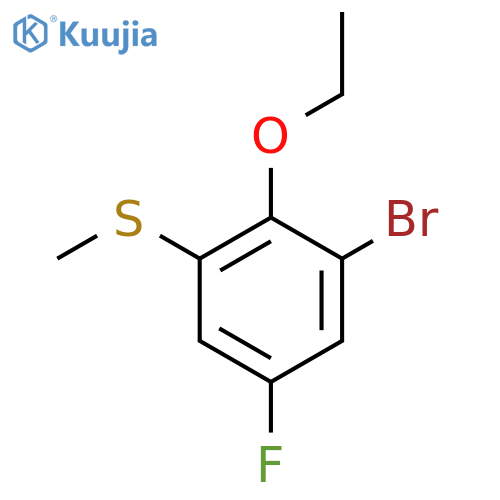 (3-Bromo-2-ethoxy-5-fluorophenyl)(methyl)sulfane structure