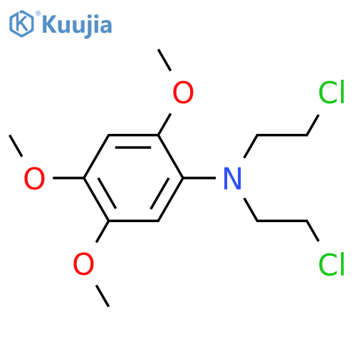 Benzenamine,N,N-bis(2-chloroethyl)-2,4,5-trimethoxy- structure