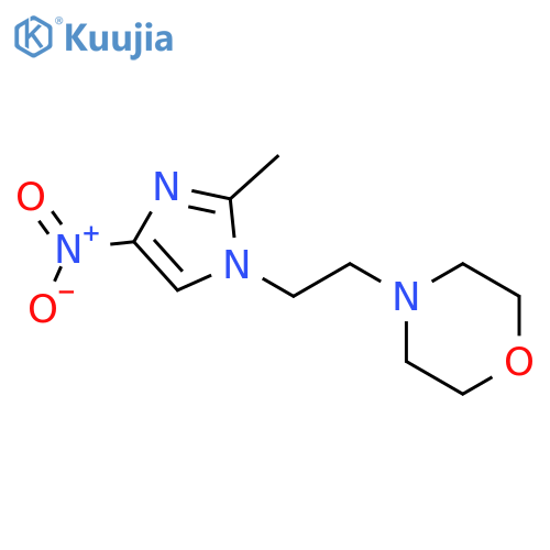 Morpholine,4-[2-(2-methyl-4-nitro-1H-imidazol-1-yl)ethyl]- structure