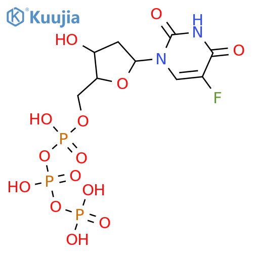 Uridine 5'-(tetrahydrogen triphosphate), 2'-deoxy-5-fluoro- structure