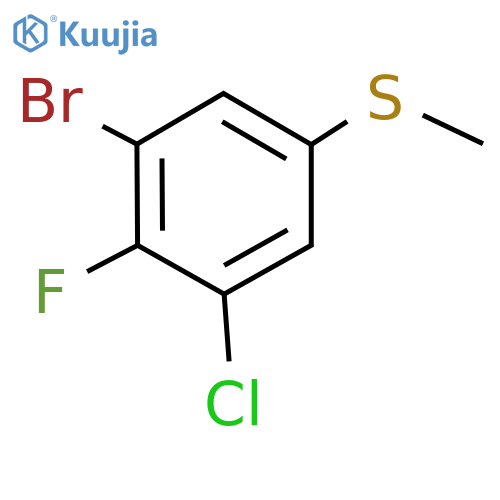 (3-Bromo-5-chloro-4-fluorophenyl)(methyl)sulfane structure