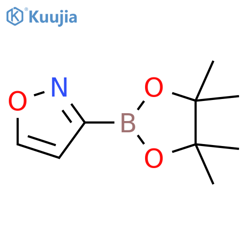 3-(4,4,5,5-Tetramethyl-[1,3,2]dioxaborolan-2-yl)-isoxazole structure