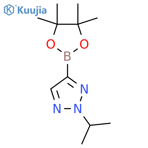 2-(propan-2-yl)-4-(4,4,5,5-tetramethyl-1,3,2-dioxaborolan-2-yl)-2H-1,2,3-triazole structure