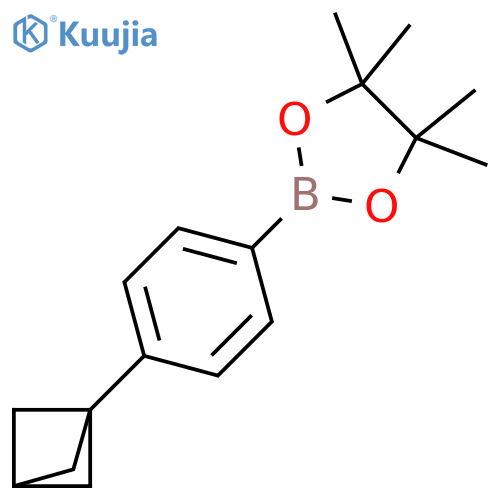 1,3,2-Dioxaborolane, 2-(4-bicyclo[1.1.1]pent-1-ylphenyl)-4,4,5,5-tetramethyl- structure