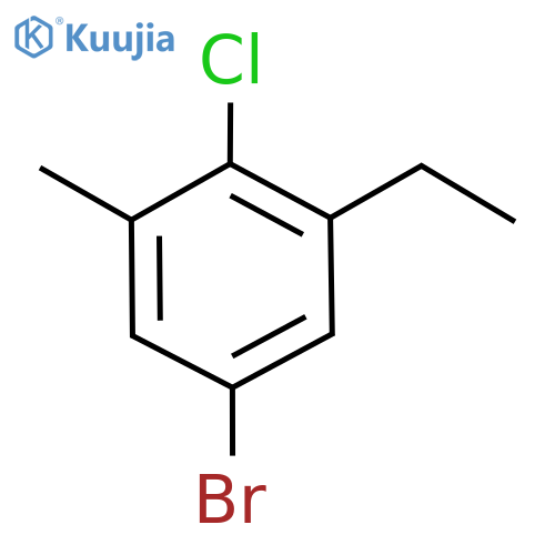 5-bromo-2-chloro-1-ethyl-3-methylbenzene structure