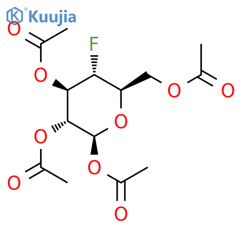 [(2R,3R,4R,5R,6S)-4,5,6-Triacetyloxy-3-fluorooxan-2-yl]methyl acetate structure