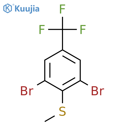 (2,6-Dibromo-4-(trifluoromethyl)phenyl)(methyl)sulfane structure