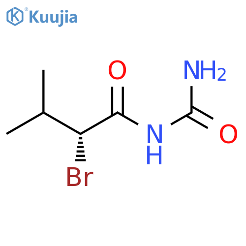 Butanamide,N-(aminocarbonyl)-2-bromo-3-methyl-, (2R)- structure