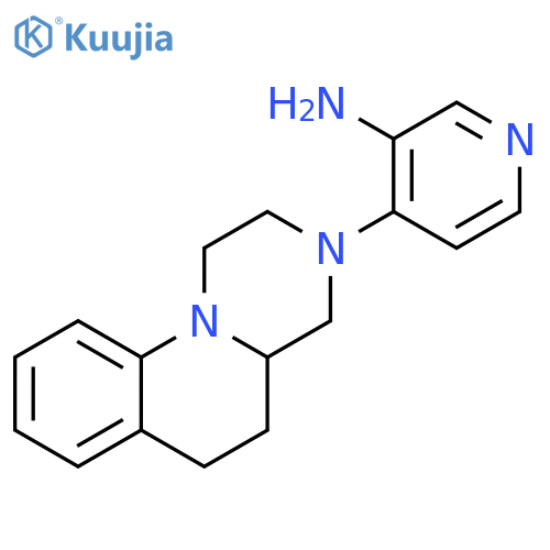 3-Pyridinamine,4-(1,2,4,4a,5,6-hexahydro-3H-pyrazino[1,2-a]quinolin-3-yl)- structure
