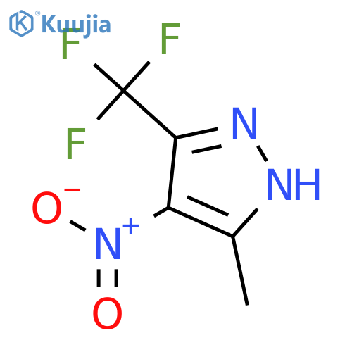 5-Methyl-4-nitro-3-(trifluoromethyl)-1H-pyrazole structure