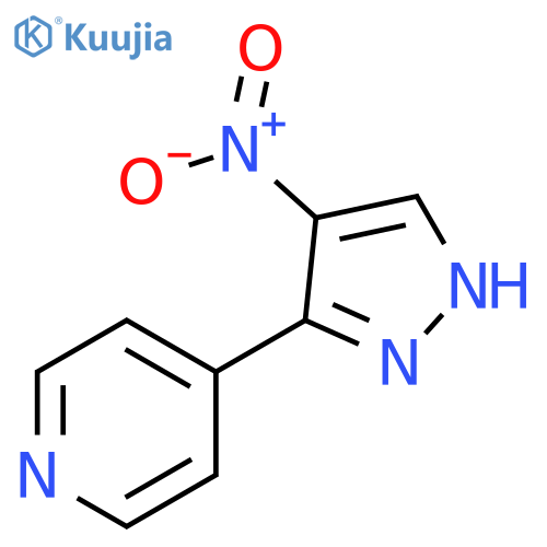 4-(4-nitro-1H-pyrazol-3-yl)pyridine structure