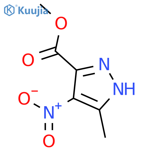 Methyl 5-methyl-4-nitro-1H-pyrazole-3-carboxylate structure