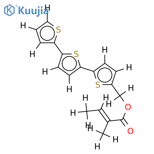 Angeloyl-2,2':5',2''-Terthiophene-5-methanol, structure