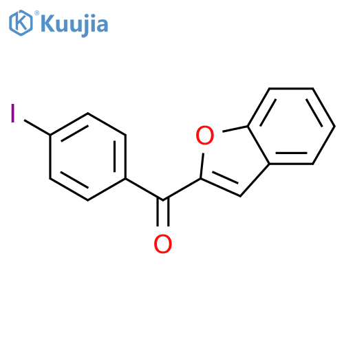 Methanone, 2-benzofuranyl(4-iodophenyl)- structure