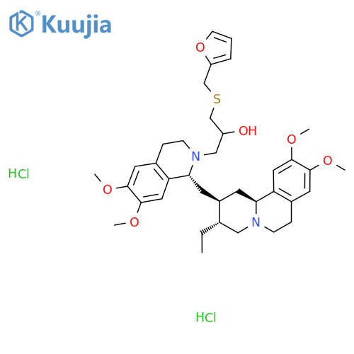 Emetine, 2'-(3-(furfurylthio)-2-hydroxypropyl)-, dihydrochloride structure