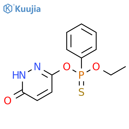 Phosphonothioic acid, phenyl-, O-(1,6-dihydro-6-oxo-3-pyridazinyl)O-ethyl ester structure