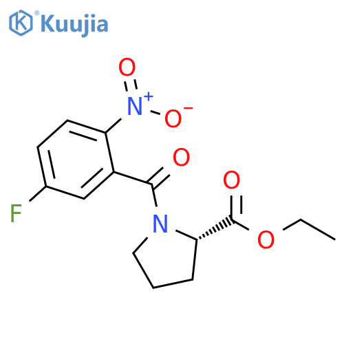 L-Proline, 1-(5-fluoro-2-nitrobenzoyl)-, ethyl ester structure