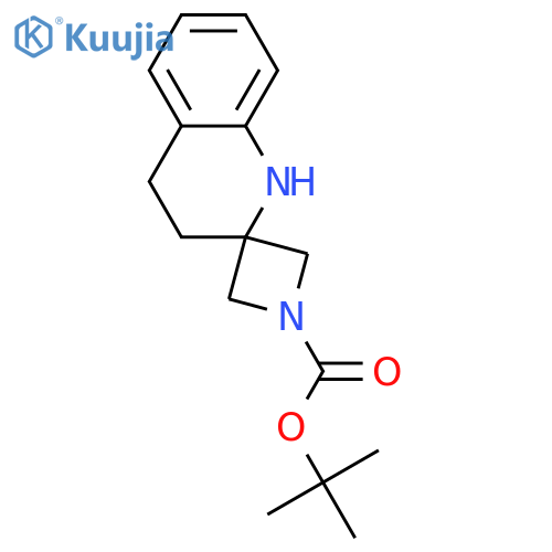 Spiro[azetidine-3,2′(1′H)-quinoline]-1-carboxylic acid, 3′,4′-dihydro-, 1,1-dimethylethyl ester  structure