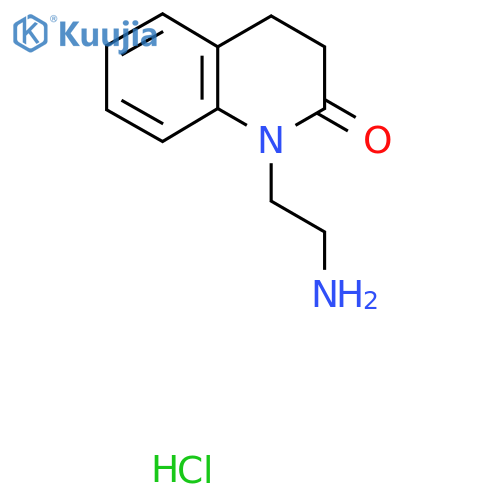 1-(2-Aminoethyl)-1,2,3,4-tetrahydroquinolin-2-one hydrochloride structure