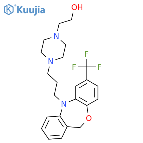 1-Piperazineethanol,4-[3-[7-(trifluoromethyl)dibenz[b,e][1,4]oxazepin-5(11H)-yl]propyl]- structure