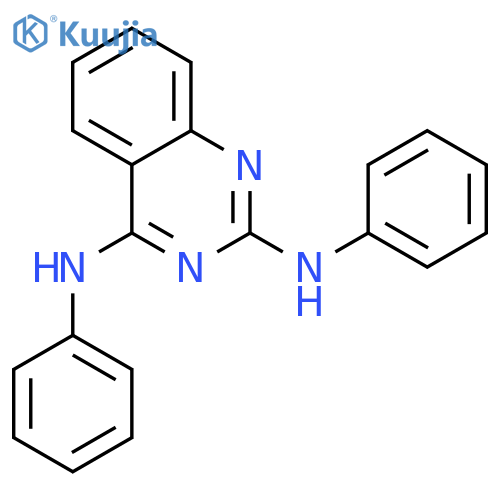 2,4-Quinazolinediamine,N2,N4-diphenyl- structure