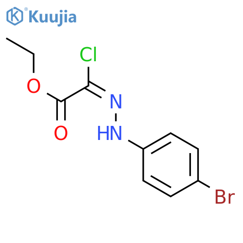 Acetic acid,2-[2-(4-bromophenyl)hydrazinylidene]-2-chloro-, ethyl ester structure