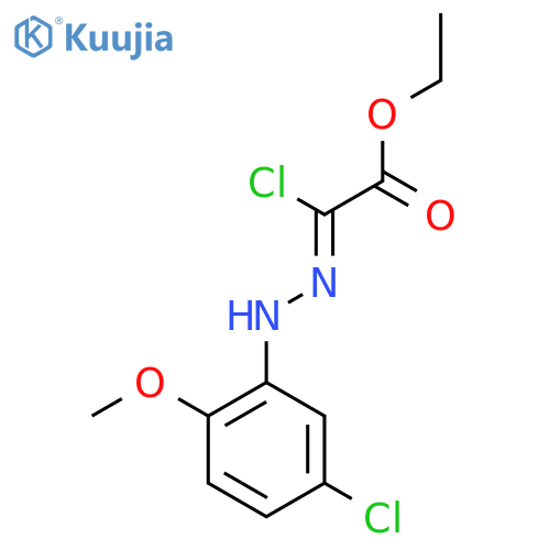 Ethyl (2Z)-2-chloro-2-[2-(5-chloro-2-methoxyphenyl)hydrazin-1-ylidene]acetate structure