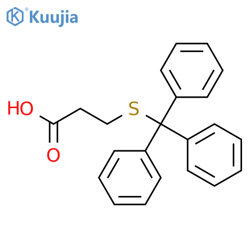 3-Tritylsulfanylpropionic Acid structure