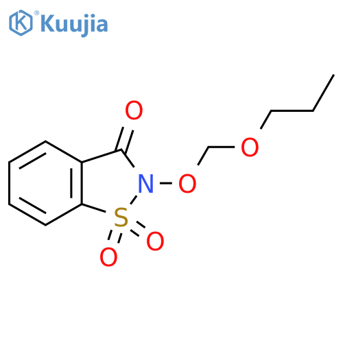 1,1-Dioxo-2-(propoxymethoxy)-1,2-benzothiazol-3-one structure