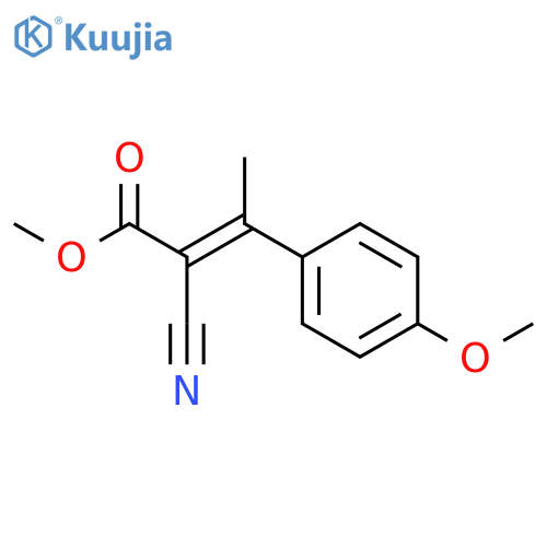 2-Butenoic acid,2-cyano-3-(4-methoxyphenyl)-, methyl ester structure